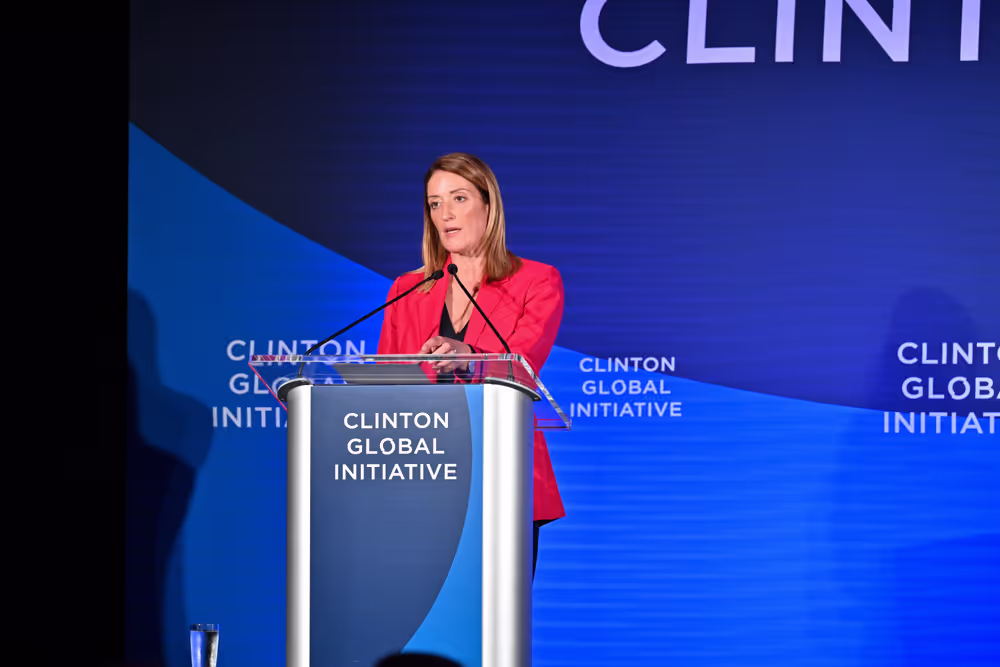 Official visit by Roberta METSOLA, EP President, to New York (United States) - United Nations General Assembly - Participation to the Clinton Global Initiatives Spotlight Session