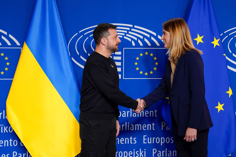Roberta METSOLA, EP President meets with Volodymyr ZELENSKYY, Ukrainian President