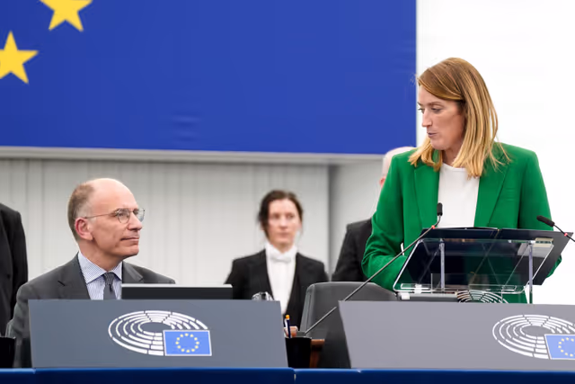 Foto 13: EP Plenary session - Address by Enrico Letta - Presentation of the report ‘Much more than a Market’