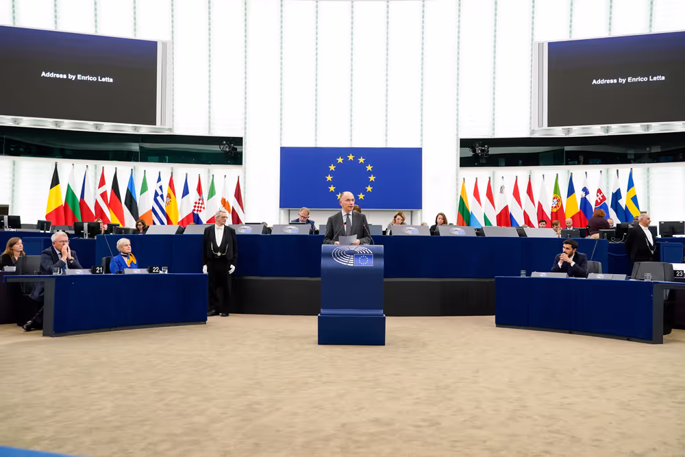 EP Plenary session - Address by Enrico Letta - Presentation of the report ‘Much more than a Market’
