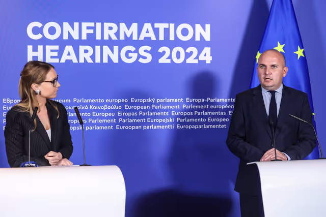 ECON JURI - Confirmation hearing of Valdis DOMBROVSKIS, European Commissioner-designate for Economy and Productivity, Implementation and Simplification.- Press point