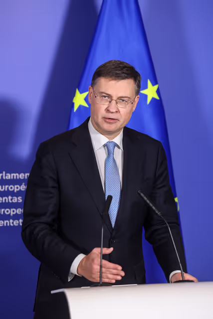 ECON JURI - Confirmation hearing of Valdis DOMBROVSKIS, European Commissioner-designate for Economy and Productivity, Implementation and Simplification.- Press point