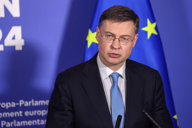 ECON JURI - Confirmation hearing of Valdis DOMBROVSKIS, European Commissioner-designate for Economy and Productivity, Implementation and Simplification.- Press point