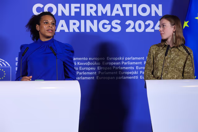Fotografie 1: EMPL CULT -  Confirmation hearing of Roxana MÎNZATU, European Commissioner-designate forPeople, Skills and Preparedness - Press point