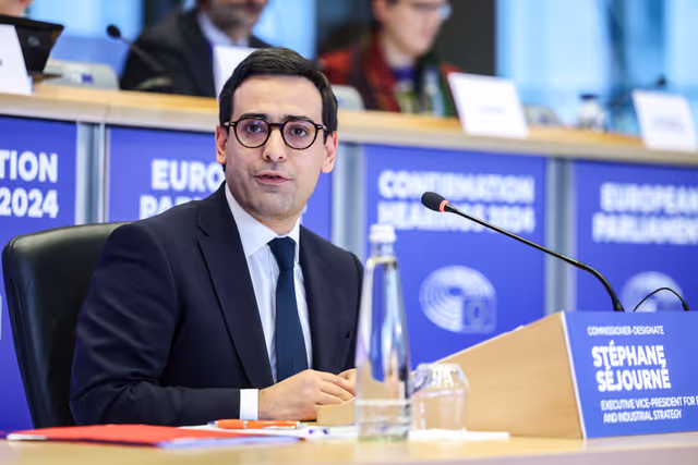 Fotografia 38: ITRE IMCO ENVI ECON -  Confirmation hearing of Stéphane SÉJOURNÉ, European Commissioner-designate for Prosperity and Industrial Strategy