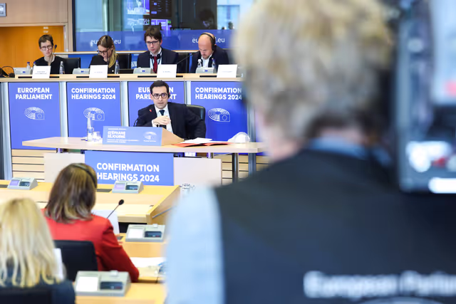 Fotografia 17: ITRE IMCO ENVI ECON -  Confirmation hearing of Stéphane SÉJOURNÉ, European Commissioner-designate for Prosperity and Industrial Strategy