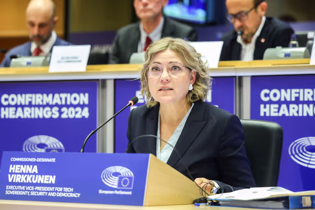 Fotografie 19: ITRE IMCO -  Confirmation hearing of Henna Maria VIRKKUNEN, European Commissioner-designate for Tech Sovereignty, Security and Democracy