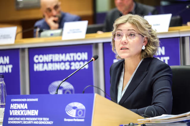 Fotografie 5: ITRE IMCO -  Confirmation hearing of Henna Maria VIRKKUNEN, European Commissioner-designate for Tech Sovereignty, Security and Democracy
