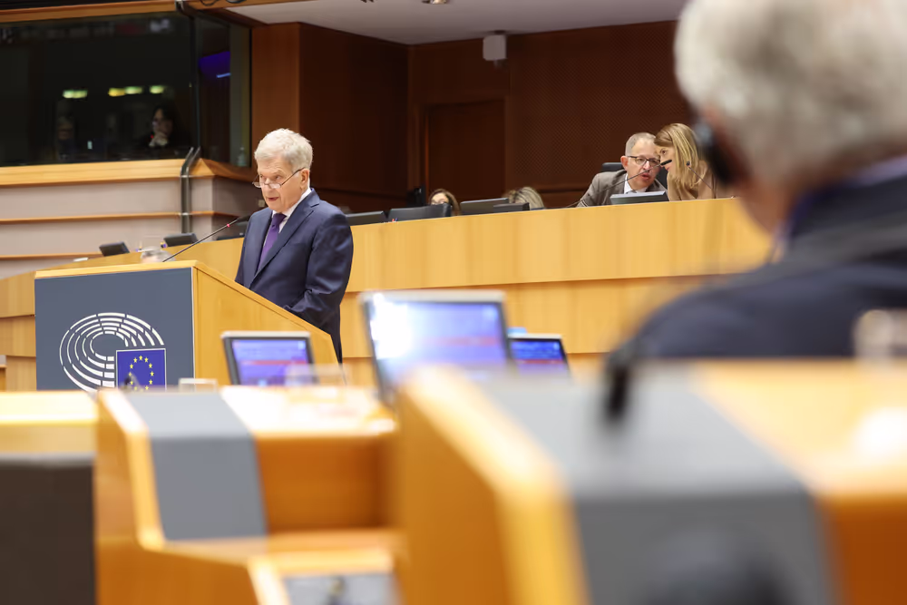 EP Plenary session - Address by Sauli Niinistö - Presentation of the report on how to enhance Europe’s civilian and defence preparedness and readiness