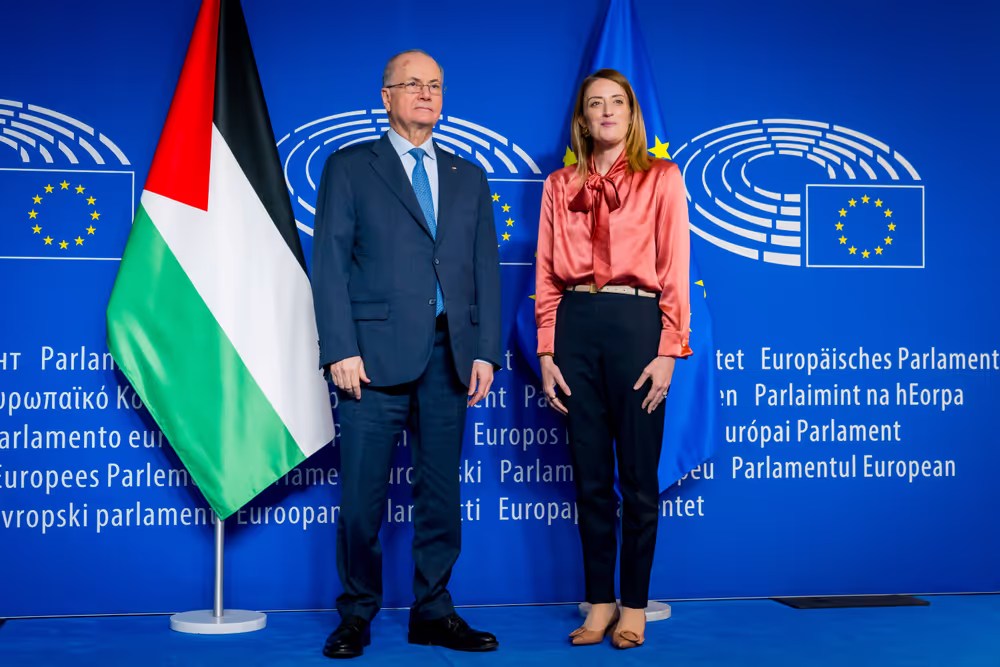 Roberta METSOLA, EP President meets with Mohammad MUSTAFA, Palestinian Prime Minister