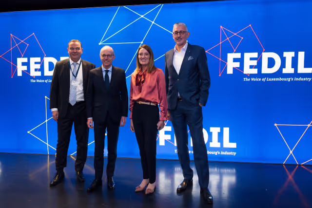 Fotagrafa 9: Roberta METSOLA, EP President, participates in the FEDIL 2025 New Year Reception (Luxembourg)