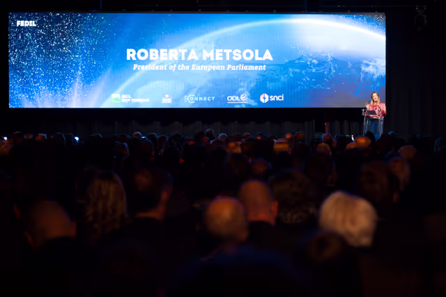 Fotagrafa 4: Roberta METSOLA, EP President, participates in the FEDIL 2025 New Year Reception (Luxembourg)