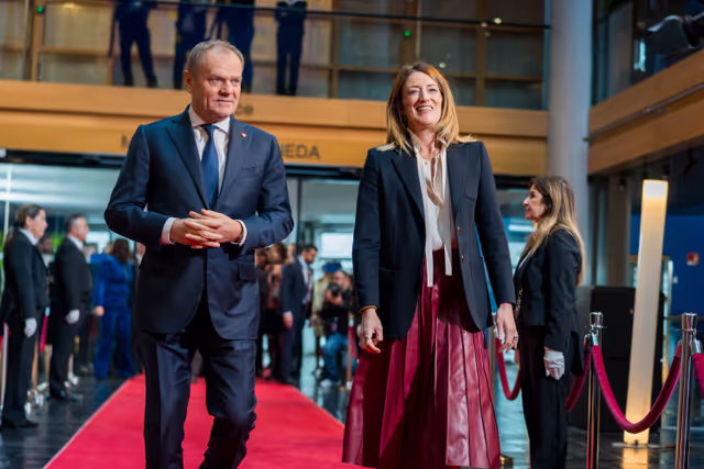 Photo 13: Roberta METSOLA, EP President meets with Donald TUSK, Polish Prime Minister