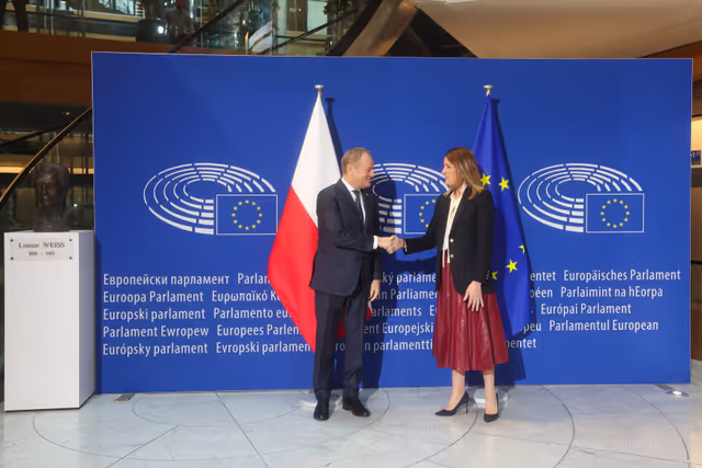 Photo 10: Roberta METSOLA, EP President meets with Donald TUSK, Polish Prime Minister