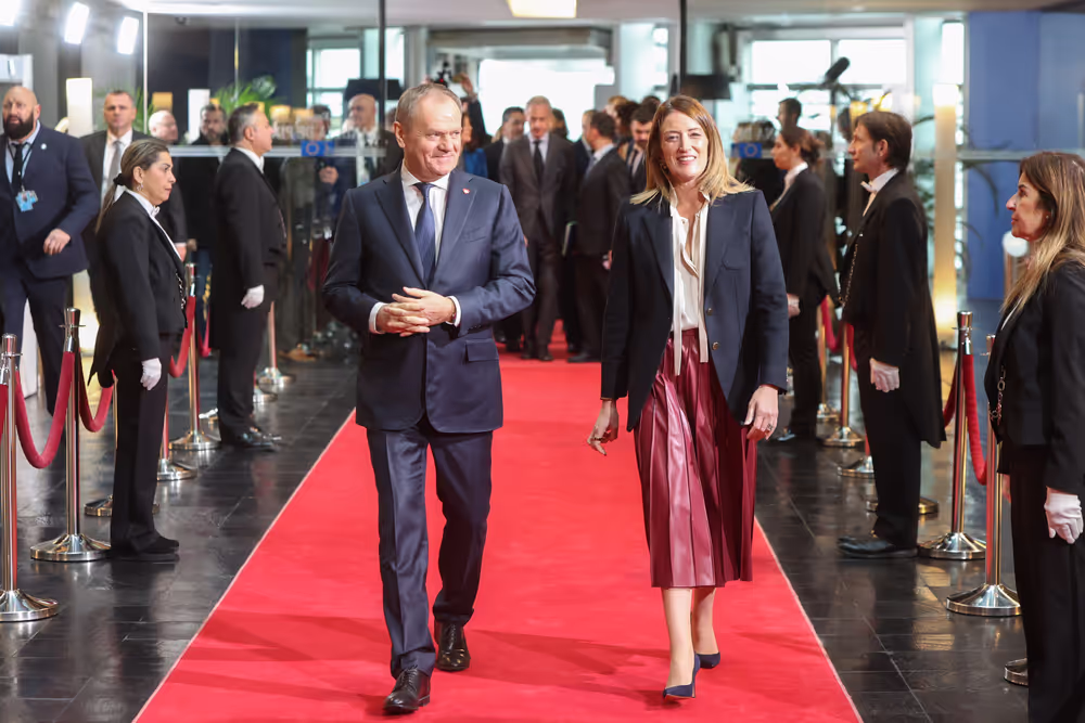 Roberta METSOLA, EP President meets with Donald TUSK, Polish Prime Minister