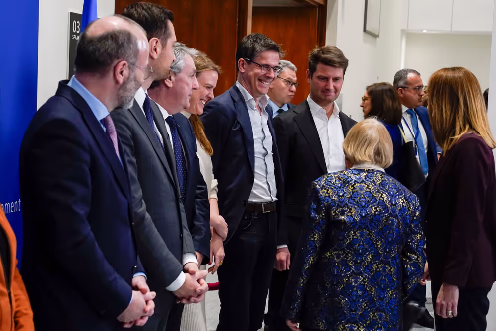 Holocaust Remembrance Day - Group photo with the leaders of political groups