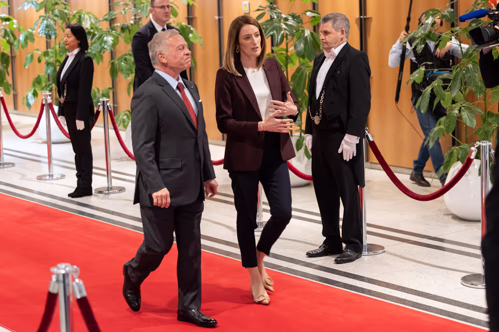 Roberta METSOLA, EP President meets with Abdullah II bin Al-Hussein, King of Jordan