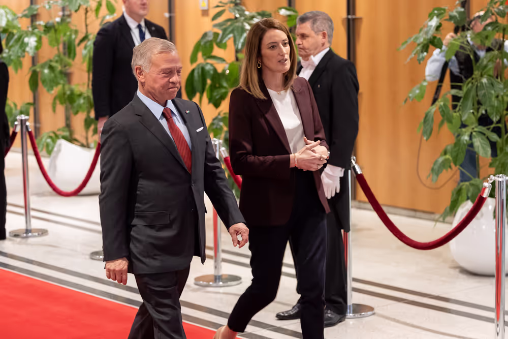 Roberta METSOLA, EP President meets with Abdullah II bin Al-Hussein, King of Jordan
