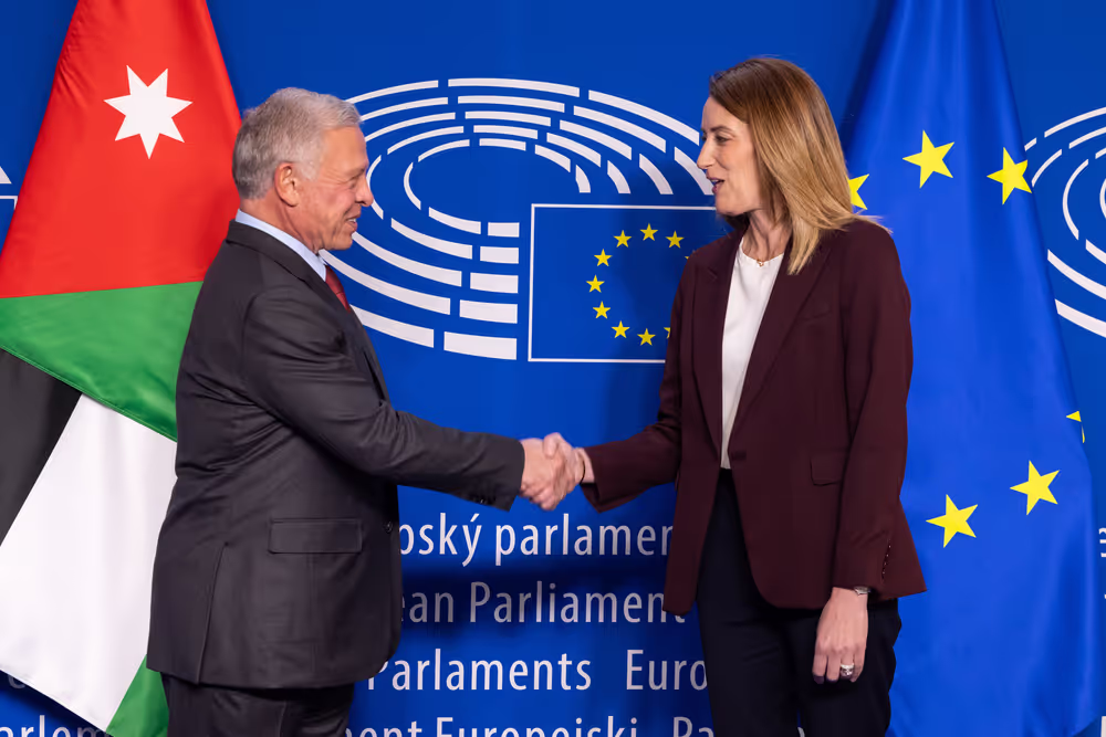 Roberta METSOLA, EP President meets with Abdullah II bin Al-Hussein, King of Jordan