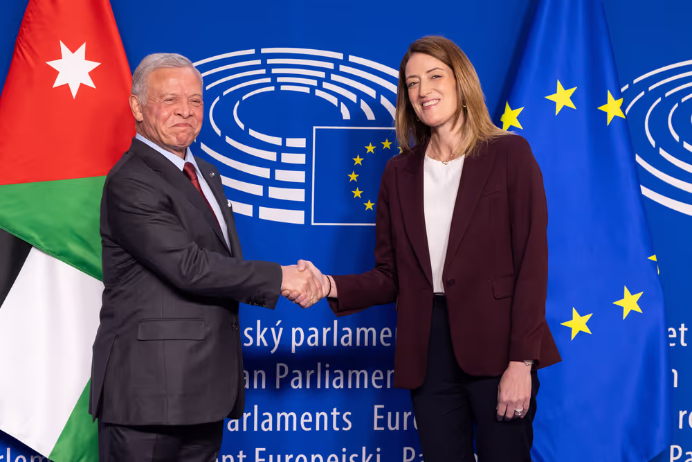 Roberta METSOLA, EP President meets with Abdullah II bin Al-Hussein, King of Jordan