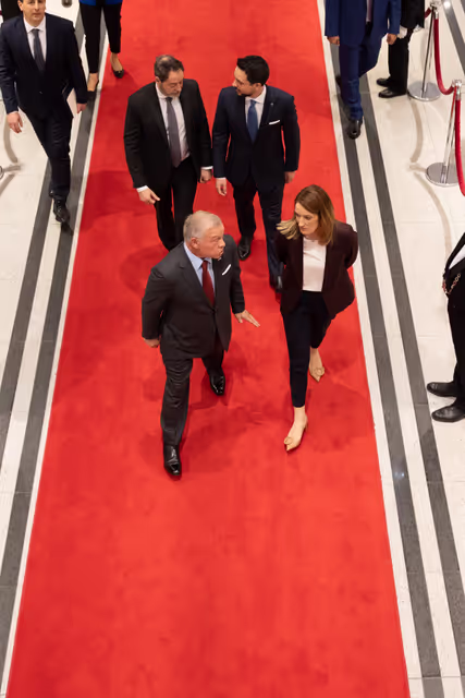 Fotografie 3: Roberta METSOLA, EP President meets with Abdullah II bin Al-Hussein, King of Jordan
