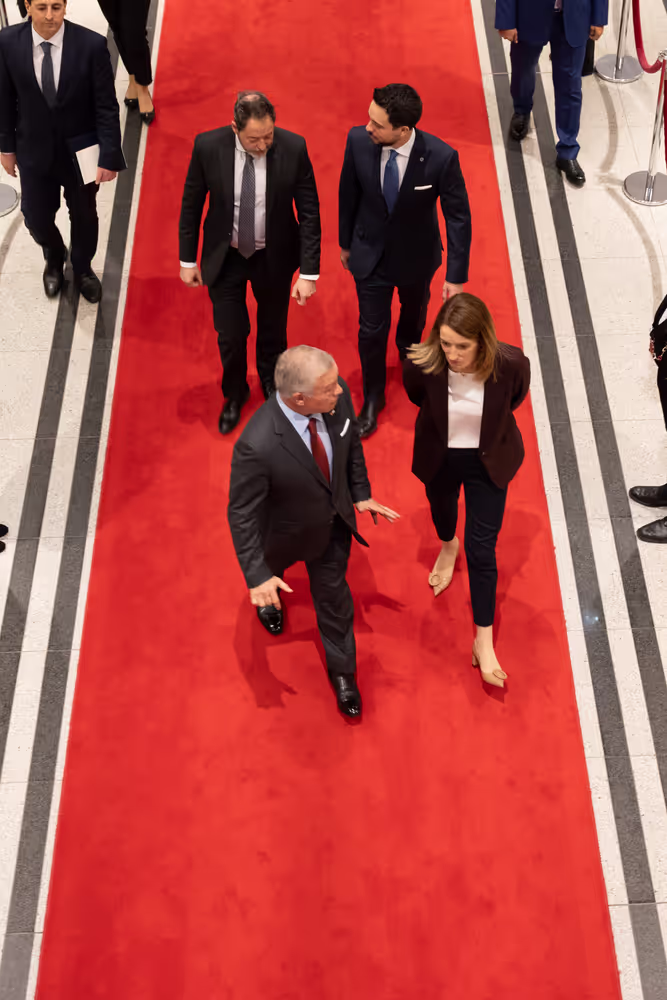 Roberta METSOLA, EP President meets with Abdullah II bin Al-Hussein, King of Jordan