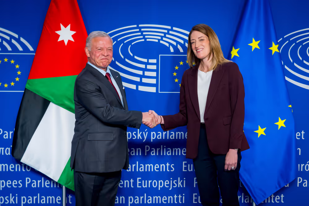 Roberta METSOLA, EP President meets with Abdullah II bin Al-Hussein, King of Jordan