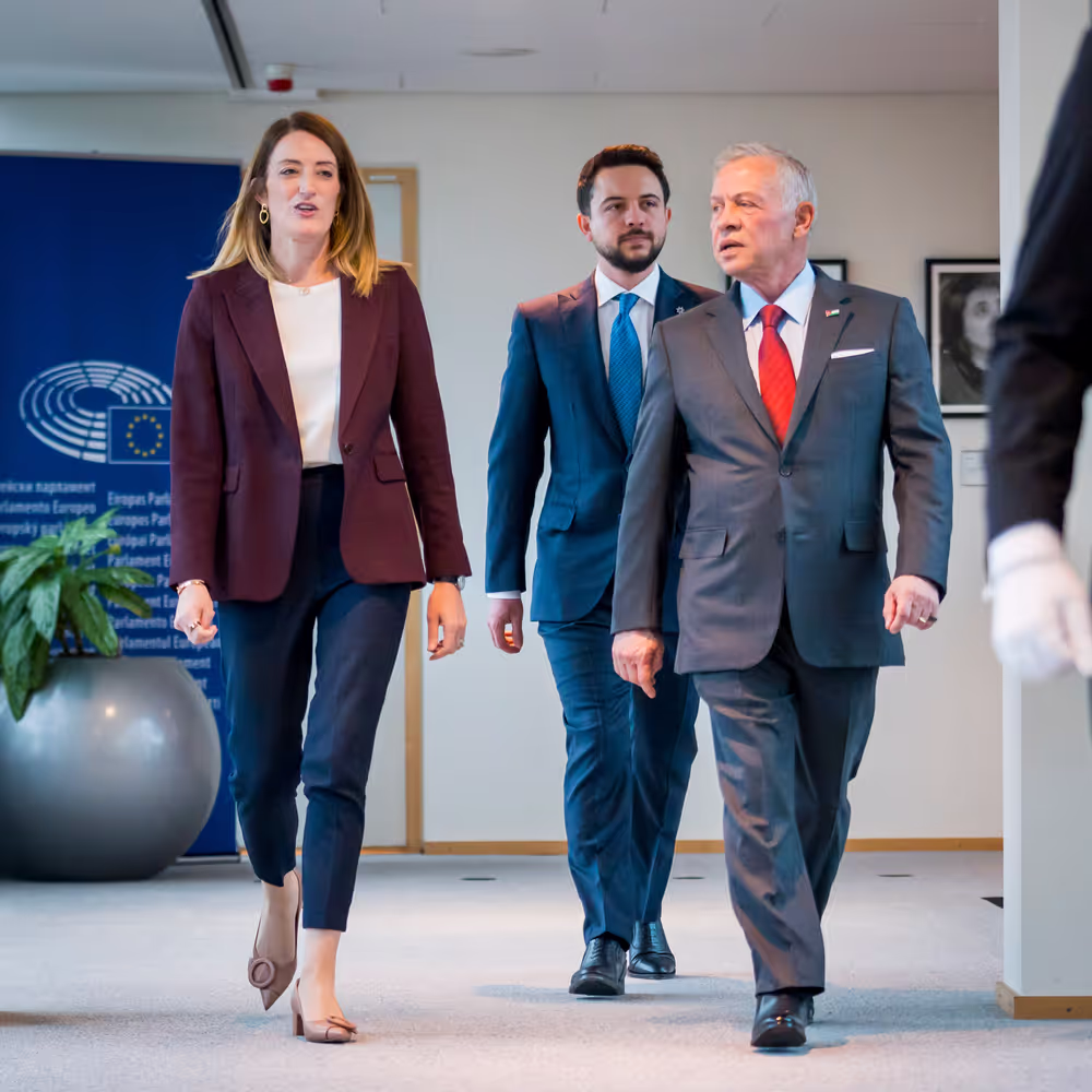 Roberta METSOLA, EP President meets with Abdullah II bin Al-Hussein, King of Jordan