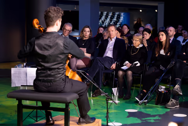 Photo 7: International Holocaust Remembrance Day - Cello concert by Sam Lucas playing the works of Pál Hermann (1902-1944)