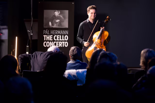 Photo 20: International Holocaust Remembrance Day - Cello concert by Sam Lucas playing the works of Pál Hermann (1902-1944)