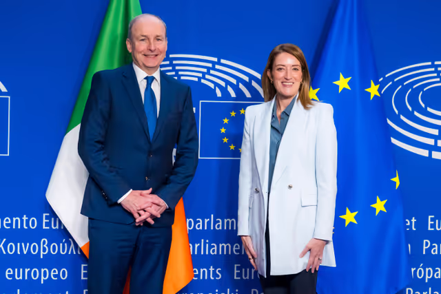 Fotagrafa 5: Roberta METSOLA, EP President meets with Micheal MARTIN, Irish Taoiseach