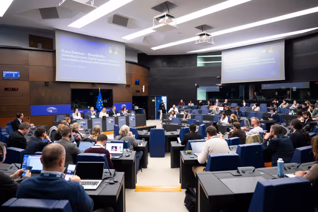 Снимка 22: Media Seminar - Roundtable on ' Defending Europe's Digital Integrity: Addressing Social Media Challenges and Foreign Interference '