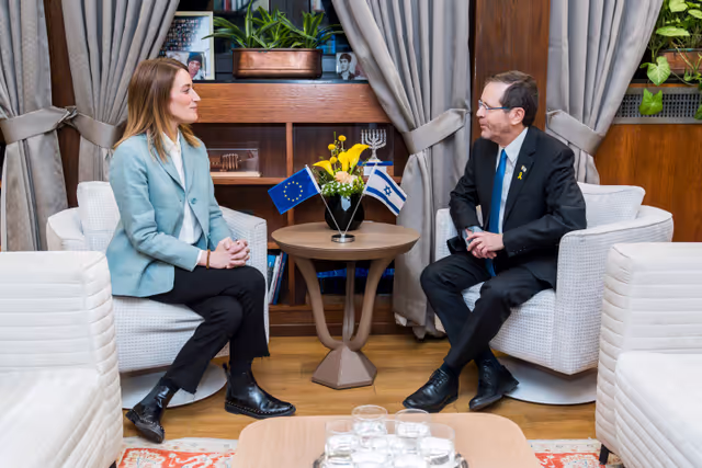 Official visit by Roberta METSOLA, EP President to Israel and occupied Palestinian territories - Meeting with Isaac HERZOG, President of Israel