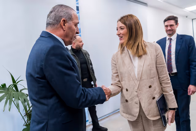 Official visit by Roberta METSOLA, EP President to Israel and occupied Palestinian territories - Meeting with Hussein AL-SHEIKH, Secretary-General of the Executive Committee of the Palestinian Liberation Organisation