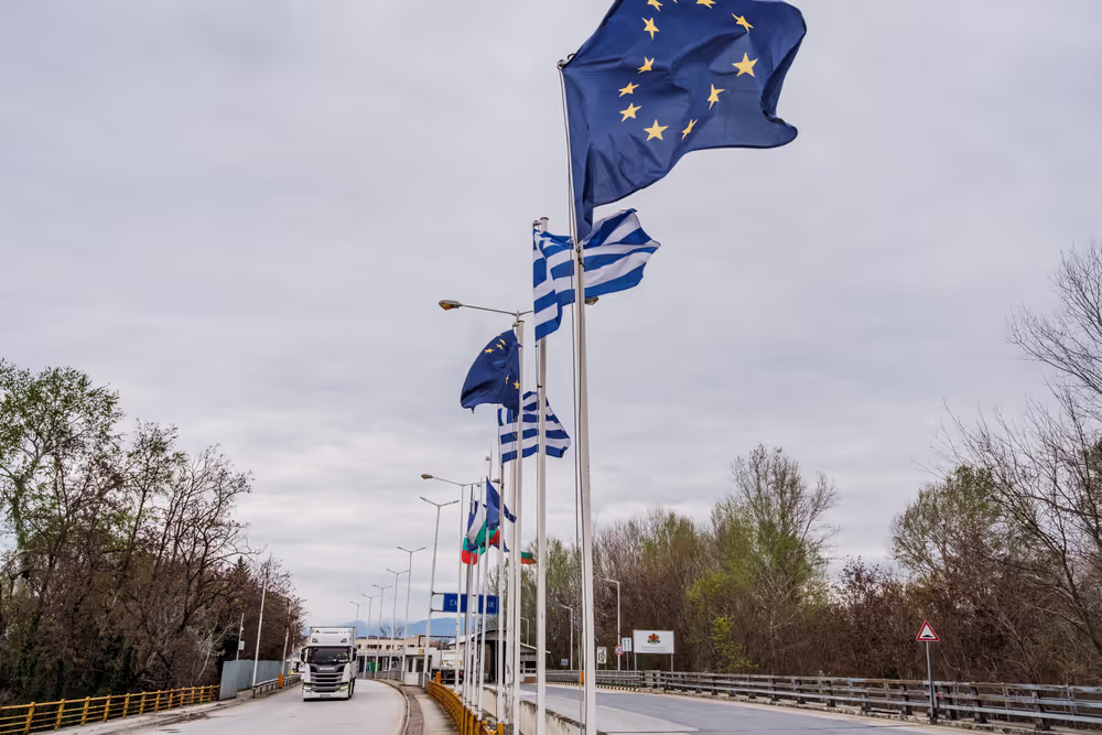 Stockshot - Bulgaria joining the Schengen area.