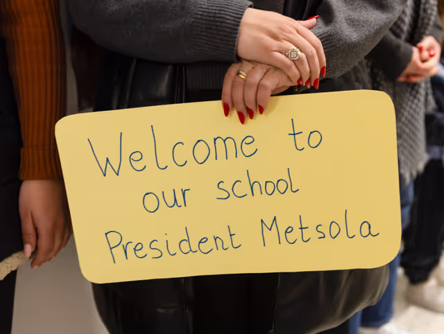Fotografie 8: Visit by Roberta METSOLA, EP President to Malta - Visit to San Anton School