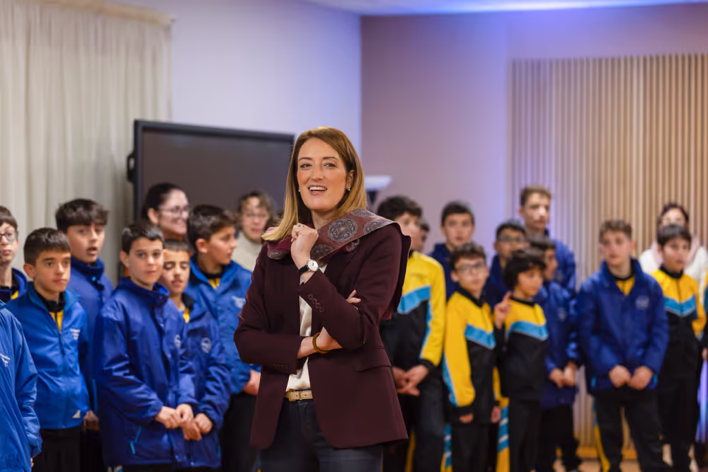 Visit by Roberta METSOLA, EP President to Malta - Visit to St. Augustine College