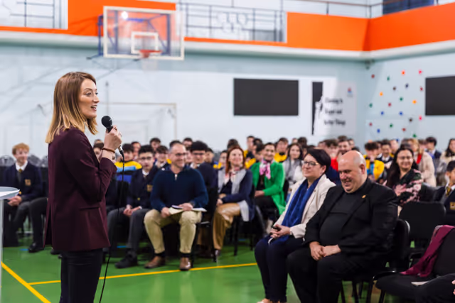 Suriet 1: Visit by Roberta METSOLA, EP President to Malta - Visit to St. Augustine College