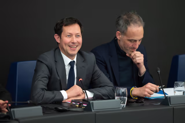 François-Xavier BELLAMY and Raphaël GLUCKSMANN meet with journalists