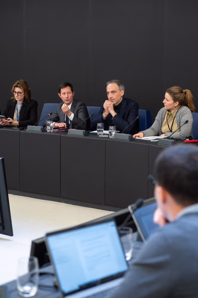 François-Xavier BELLAMY and Raphaël GLUCKSMANN meet with journalists
