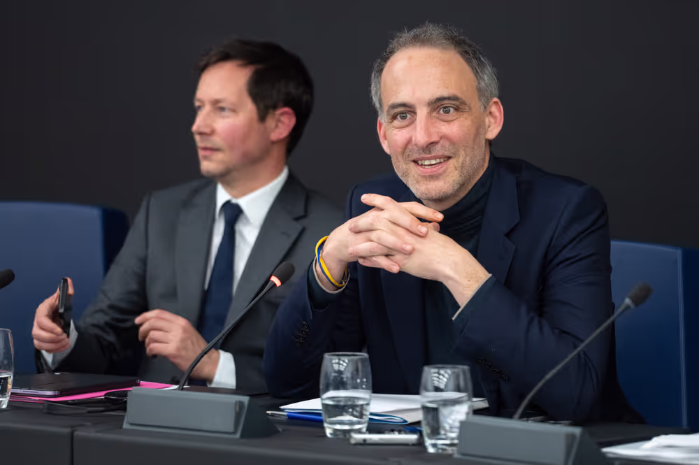 François-Xavier BELLAMY and Raphaël GLUCKSMANN meet with journalists