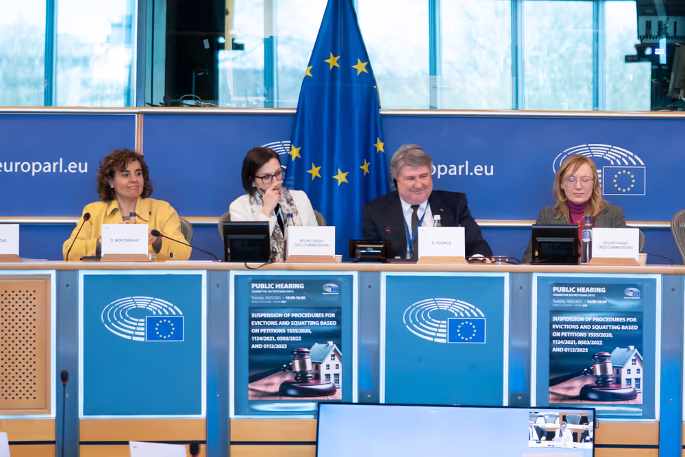 PETI hearing ' Suspension of procedures for evictions and squatting based on Petitions '