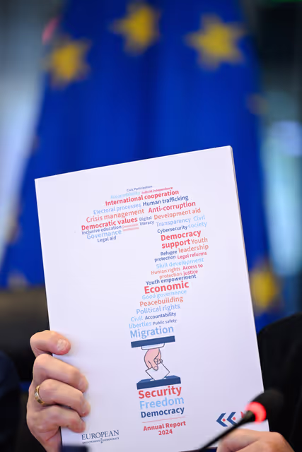 Fotografia 2: AFET - Presentation of the European Endowment for Democracy (EED) Annual Report 2024