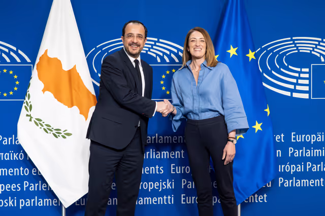 Roberta METSOLA, EP President meets with Nikos CHRISTODOULIDES, President of the Republic of Cyprus