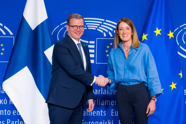 Roberta METSOLA, EP President meets with Petteri ORPO, Finnish Prime Minister