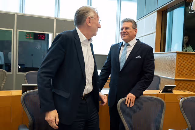 Billede 21: INTA - Exchange of views with Maroš Šefčovič, Commissioner for Trade and Economic Security, Interinstitutional Relations and Transparency