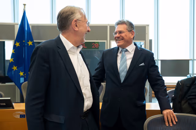 Billede 24: INTA - Exchange of views with Maroš Šefčovič, Commissioner for Trade and Economic Security, Interinstitutional Relations and Transparency