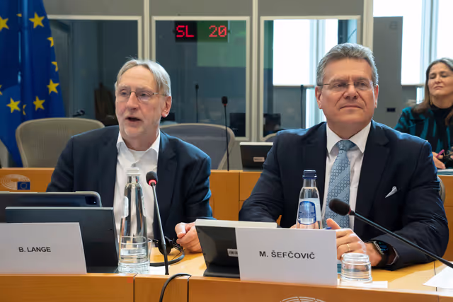 Billede 23: INTA - Exchange of views with Maroš Šefčovič, Commissioner for Trade and Economic Security, Interinstitutional Relations and Transparency