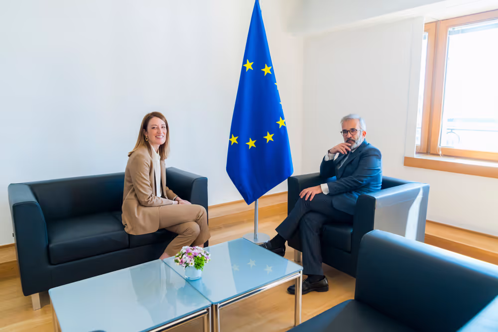 Roberta METSOLA, EP President meets with Paulo RANGEL,l Minister for Foreign Affairs of Portugal