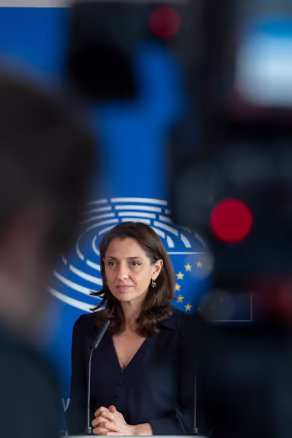 Photo 4 : HOUS - Affordable Housing - addressing the housing crisis in the European Union - Press point